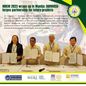 INREM 2023 wraps up in Manila; DMMMSU forges partnership for future project